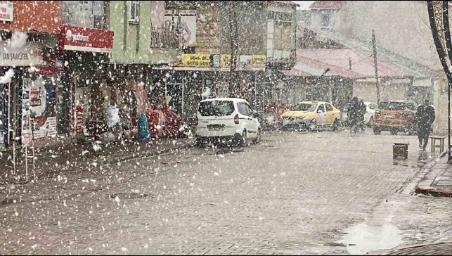 Nisan ayında Bingöl'de lapa lapa kar sürprizi