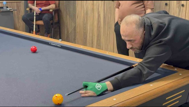240 sporcu bilardo turnuvasında buluştu
