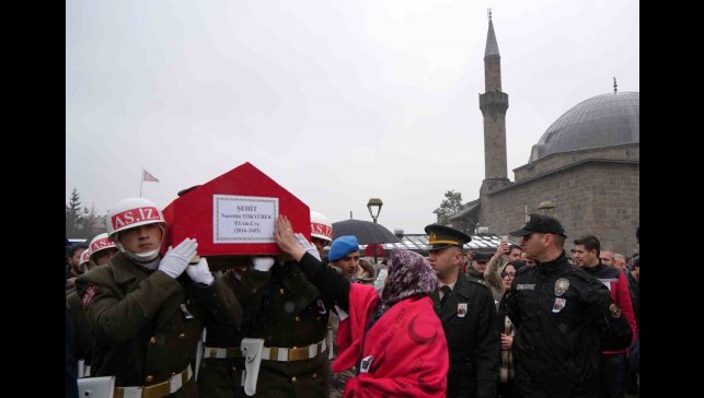 Erzurum şehidini uğurladı
