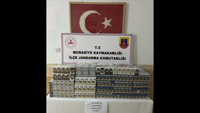 Van'da 3 bin 140 paket kaçak sigara ele geçirildi
