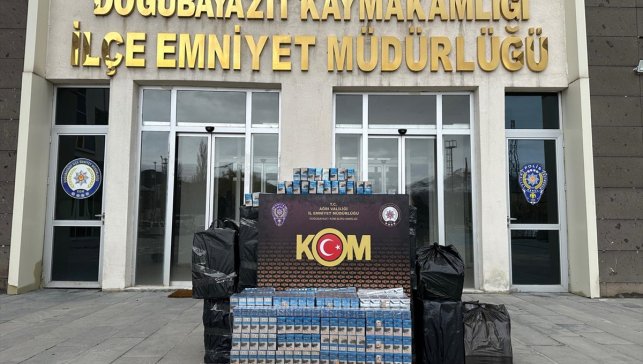 Ağrı'da 10 bin paket gümrük kaçağı sigara ele geçirildi