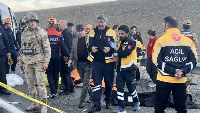 Van'da minibüsle kamyonetin çarpıştığı kazada ölenlerin sayısı 8'e yükseldi