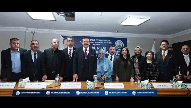 TOBB Başkanı Hisarcıklıoğlu'ndan Erzurum Ticaret Borsası'na ziyaret