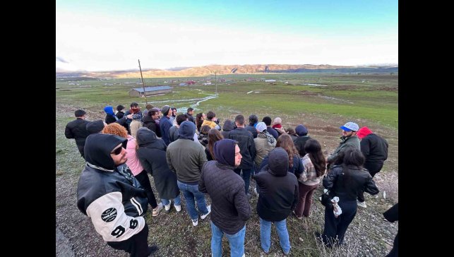 Öğrenciler, Bingöl'de fay hatlarını yerinde inceledi