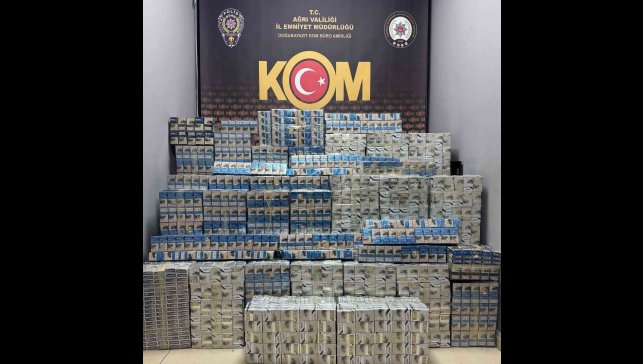 Ağrı'da 7 bin 950 paket kaçak sigara ele geçirildi