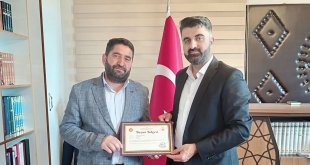 Abdulvahap Güneş’e Diyanet’ten Başarı Belgesi