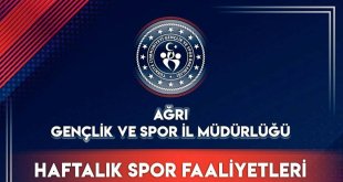 Ağrı’da 13-19 Mayıs Haftasında Spor Etkinlikleri