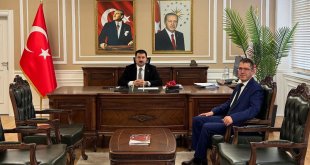 Diyadin Ziraat Bankası Müdürü Ali Sipahi'den Kaymakam Karali’ye Ziyaret