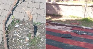 Patnos'ta Parklara Zarar Verildi