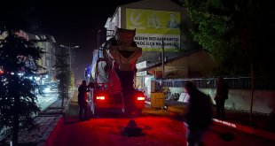 Patnos'ta geçici yol onarım çalışmaları başladı