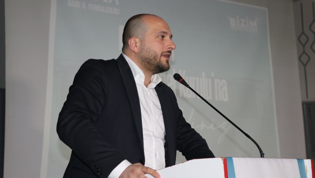 TÜGVA Teşkilat Koordinatörü Karamağara, Ağrı İl Temsilciliği 5. Olağan Kongresi'nde konuştu: