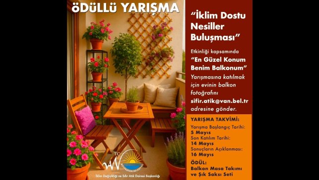 Van'ın en güzel balkonu seçiliyor