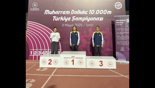 Muşlu atlet Derya Kunur, Türkiye üçüncüsü oldu