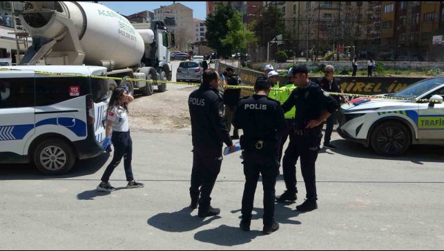 Malatya'da beton mikseri dehşeti