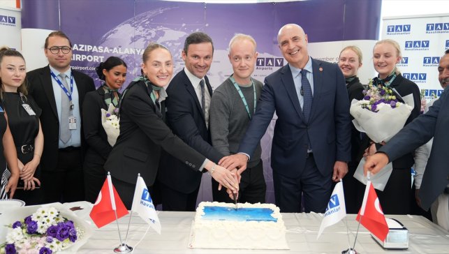 Gazipaşa-Alanya Havalimanı, Copenhagen Air Taxi'nin ilk uçuşunu karşıladı