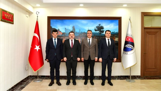 Güvenlik ve Acil Durumlar Koordinasyon Merkezi Başkanı Yazıcı'dan Vali Çiçek'e ziyaret