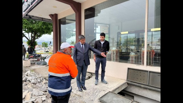 Başkan Aksun, sahada görev yapan personelleri denetledi