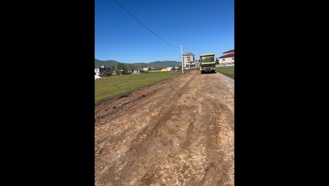 Güroymak'ta yeni imar yolu açma ve altyapı çalışmaları sürüyor