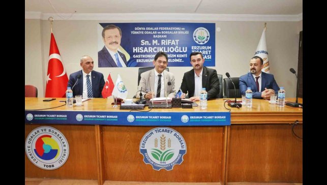 Erzurum ve Ağrı ticaret borsaları arasında "Kardeş Borsa Protokolü" imzalandı