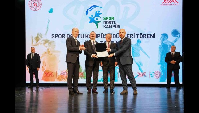 Atatürk üniversitesi "Spor dostu kampüs" unvanına layık görüldü
