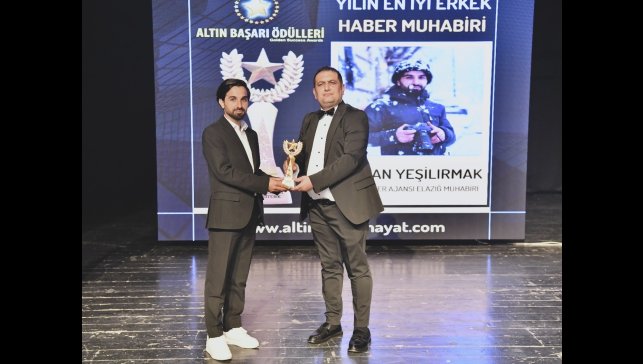 İHA'ya "Yılın En İyi Erkek Haber Muhabiri" ödülü