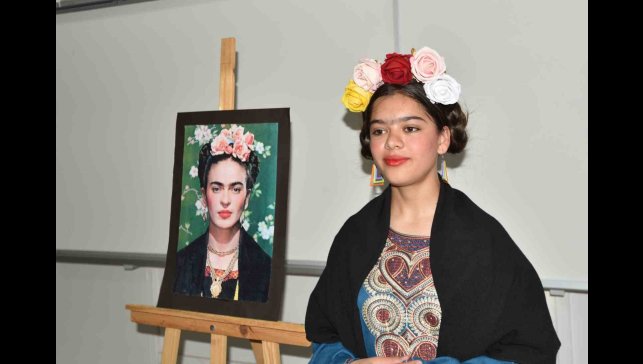 Öğrenciler, ünlü ressamların tablolarını canlandırdı