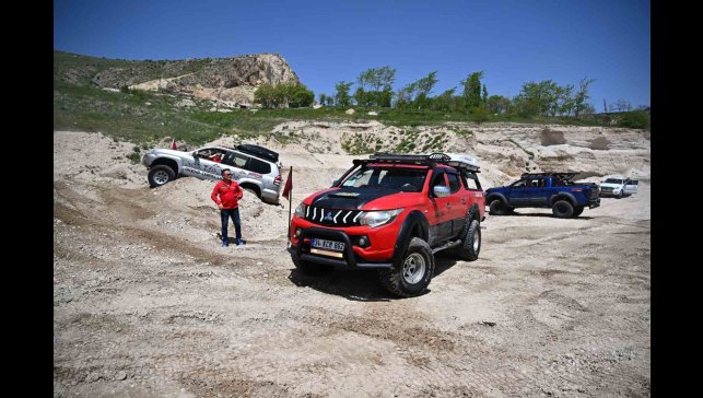 Erzurumlu offroadçular "Terörsüz Türkiye" sloganıyla yollara çıktı