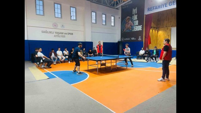 Gençlik Haftası'nda masa tenisi heyecanı yaşandı