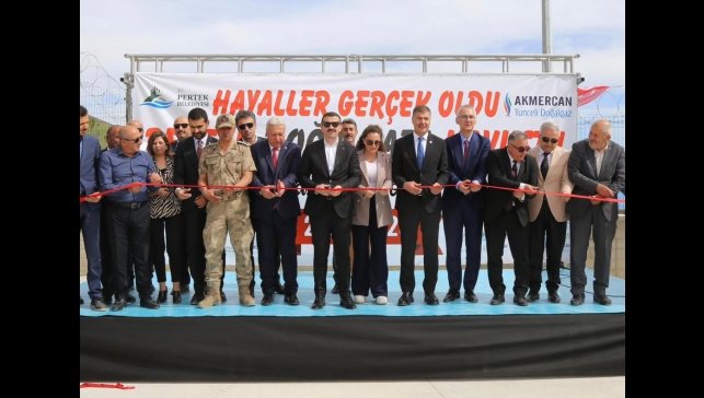 Pertek ve Çemişgezek doğalgaza kavuştu