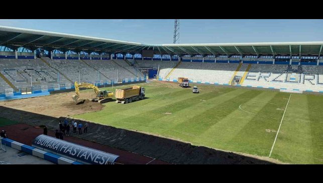 Hiprit çim için ilk kazma