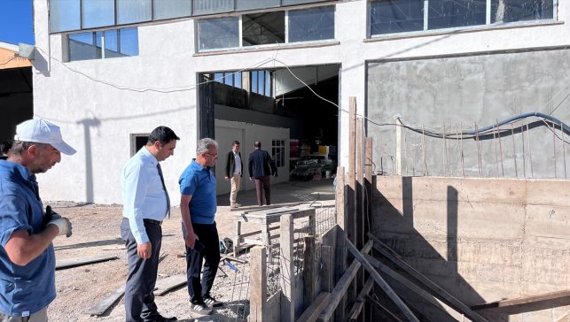 Fırat Kalkınma Ajansınca Ağın'da kurulan hububat eleme tesislerinde incelemede bulunuldu