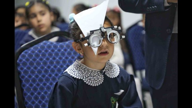 Ağrı'da öğrenciler göz sağlığı için taramadan geçirildi