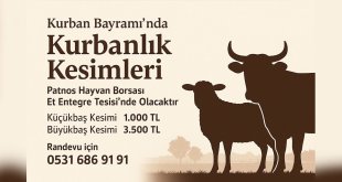 Patnos’ta Kurban Bayramı Kesim Hizmeti Randevu ve Fiyat Bilgisi