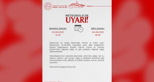 Ağrı’da Gök Gürültülü Sağanak Yağış Uyarısı