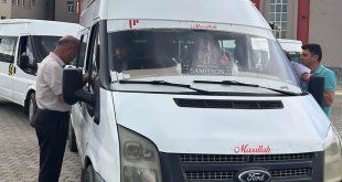 Taşlıçay’da Selahaddin Eyyubi Okulu Servis Araçlarına Denetim