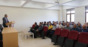 Prof. Dr. Erdal Yılmaz, Ağrı İbrahim Çeçen Üniversitesi güvenlik personeliyle buluştu