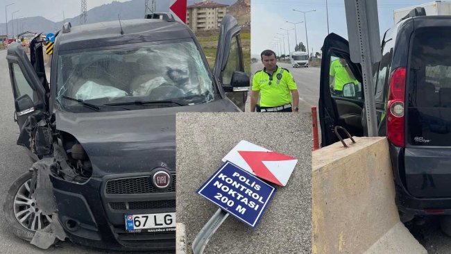 Doğubayazıt'ta Otomobil Beton Bariyere Çarptı: 3 Kişi Yaralandı