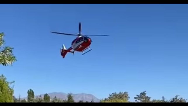 Çukurcalı hasta helikopterle Van'a kaldırıldı