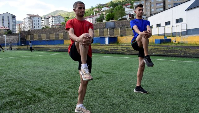 Bitlisli işitme engelli atletlerin hedefi olimpiyatlar