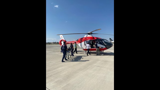 Van'da diyabet hastası genç, ambulans helikopterle hastaneye nakledildi