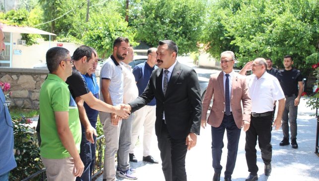 Ağın Kaymakamı Türkmenoğlu veda ziyaretinde bulundu