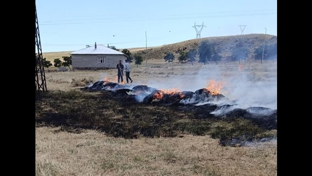 Adilcevaz'da bahçe yangını korkuttu