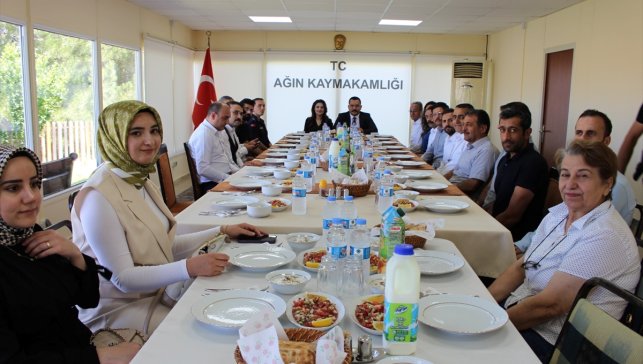 Ağın Kaymakamı Türkmenoğlu'na veda yemeği düzenlendi