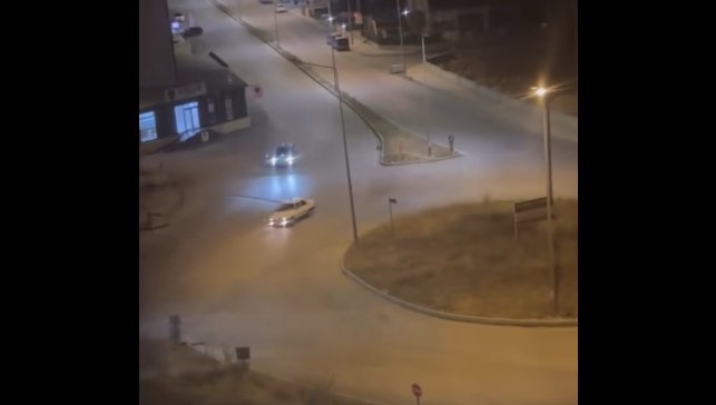 Drift atan sürücüye ceza yağdı