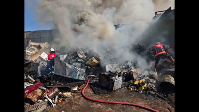 Hurdacılar sitesinde yangın