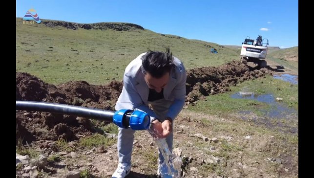 Köylünün yüz yıllık su hasreti sona erdi