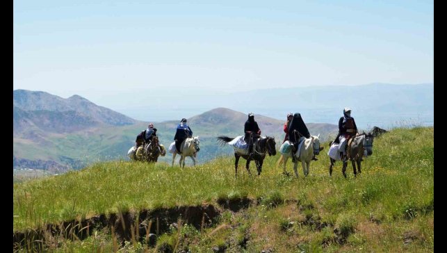 Muş'ta koyunları sağmak için at sırtında 8 kilometre yol kat ediyorlar