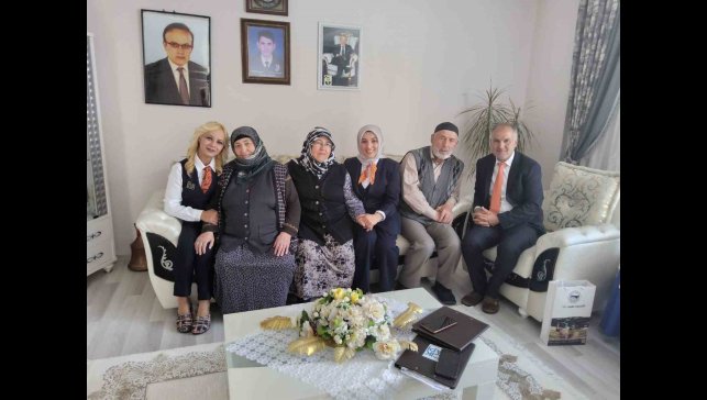 Kars'ta şehit yakınları evlerinde ziyaret edildi