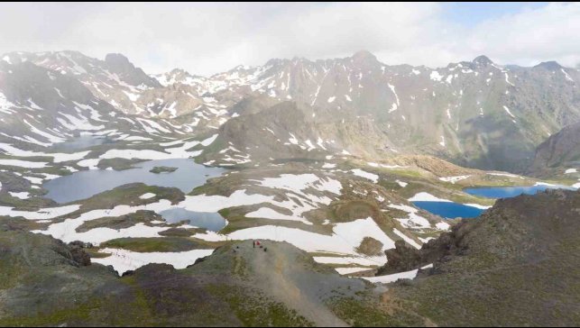 Erzurum'da buzulları aratmayan görüntüler