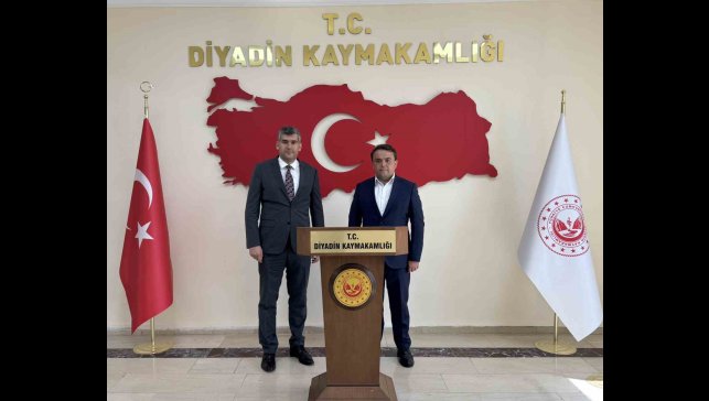 Diyadin Kaymakamı Korkusuz'a ayırlı olsun ziyareti